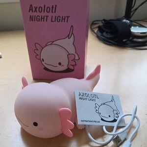 New Axolotl Night Light with USB Charger